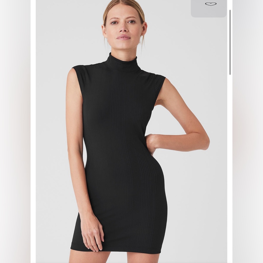 ALO Run it back- Black mini dress- Small